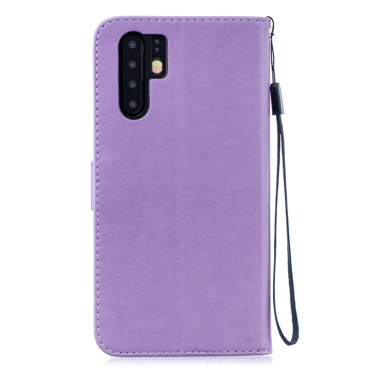 Plum Blossom Pattern Diamond Encrusted Leather Case for Huawei P30 Pro , with Holder & Card Slots