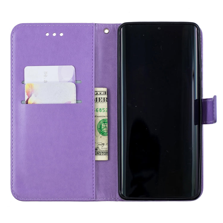 Plum Blossom Pattern Diamond Encrusted Leather Case for Huawei P30 Pro , with Holder & Card Slots