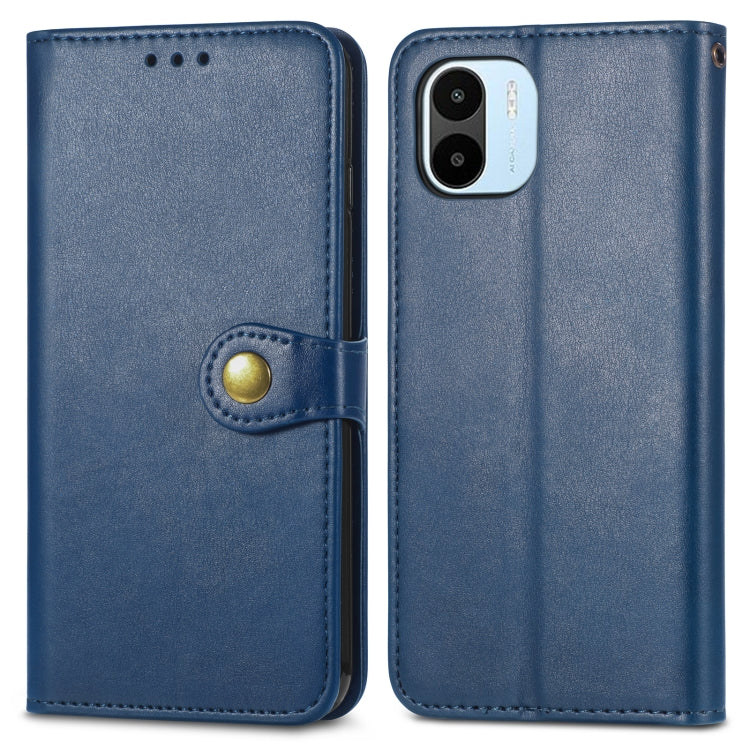 For Xiaomi Redmi A1 Retro Solid Color Buckle Leather Phone Case