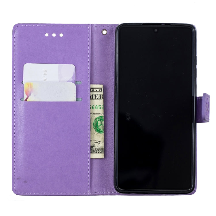 Plum Blossom Pattern Diamond Encrusted Leather Case for Huawei P30 , with Holder & Card Slots