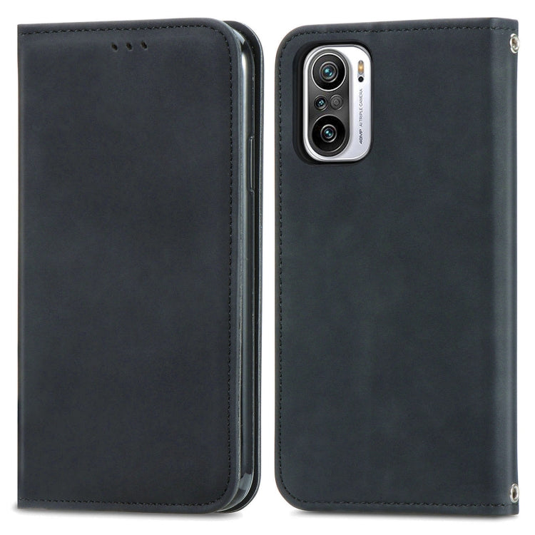 For Xiaomi Redmi Note 10 Pro Retro Skin Feel Magnetic Leather Phone Case