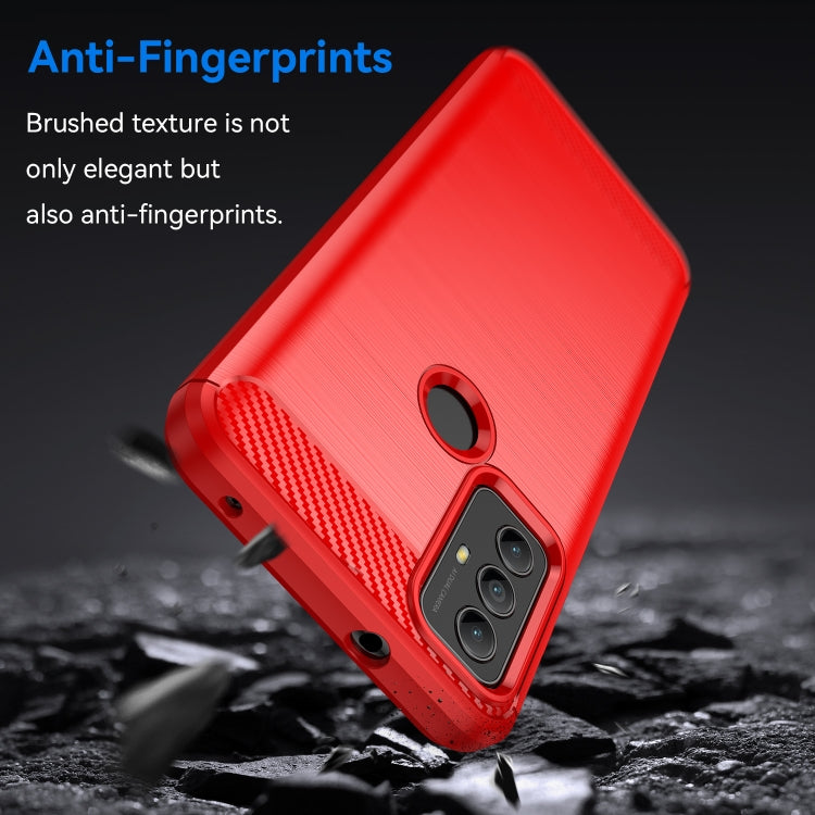 For Motorola Moto G Play 2023 Brushed Texture Carbon Fiber TPU Phone Case