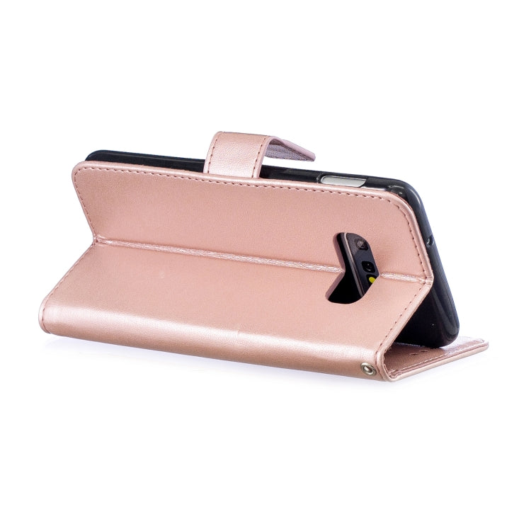 Plum Blossom Pattern Diamond Encrusted Leather Case for Galaxy S10e ,with Holder & Card Slots