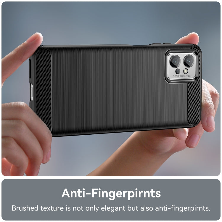 For Motorola Moto G32 Brushed Texture Carbon Fiber TPU Phone Case