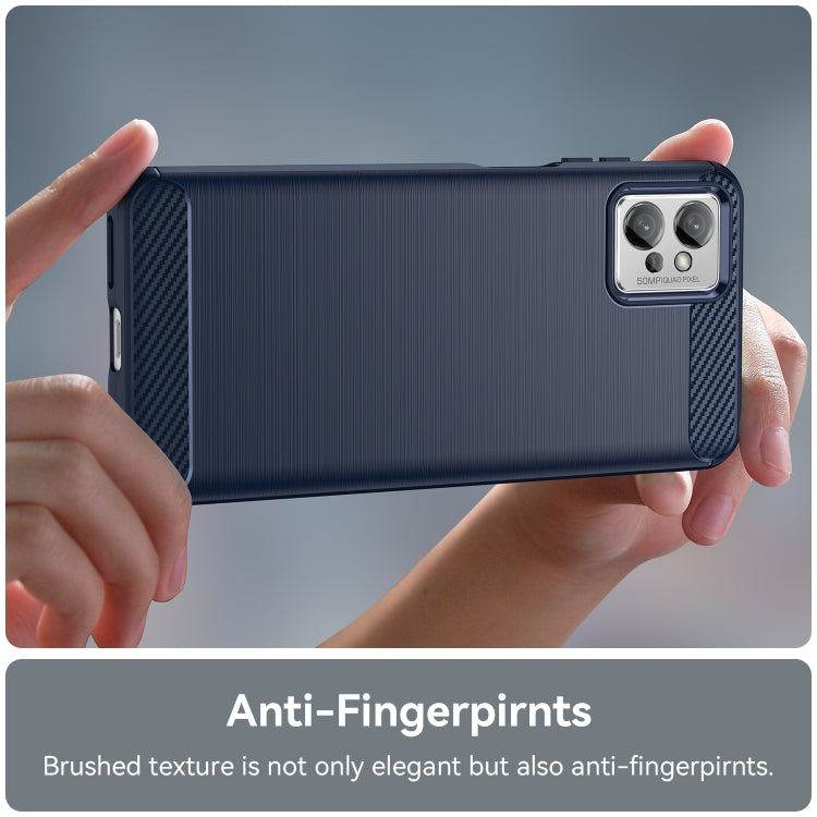For Motorola Moto G32 Brushed Texture Carbon Fiber TPU Phone Case