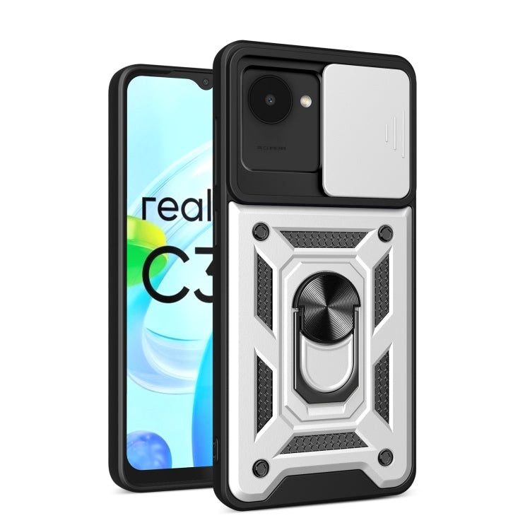 For Realme C30 4G India / Narzo 50i Prime Sliding Camera Cover Design Phone Case