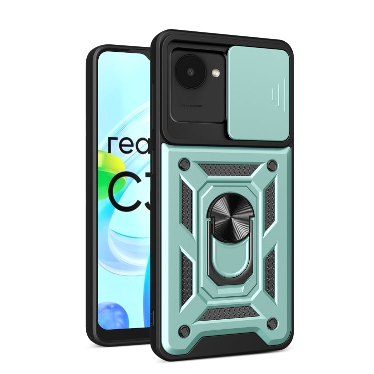 For Realme C30 4G India / Narzo 50i Prime Sliding Camera Cover Design Phone Case