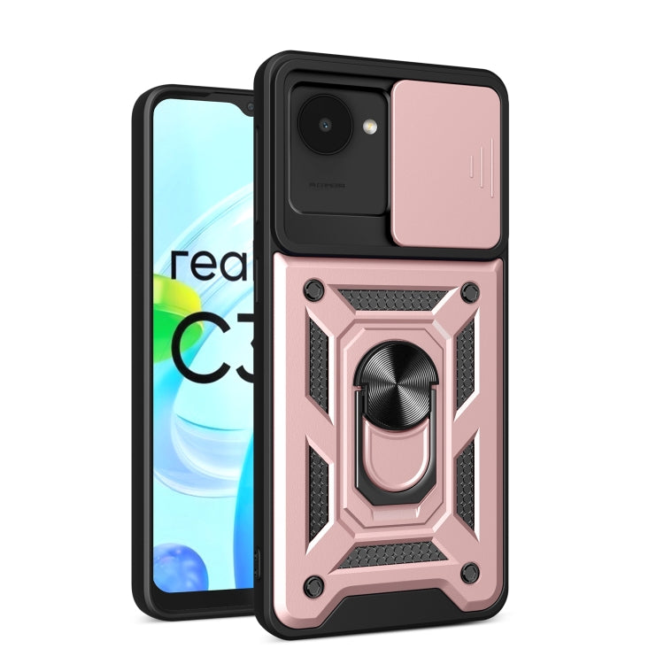 For Realme C30 4G India / Narzo 50i Prime Sliding Camera Cover Design Phone Case