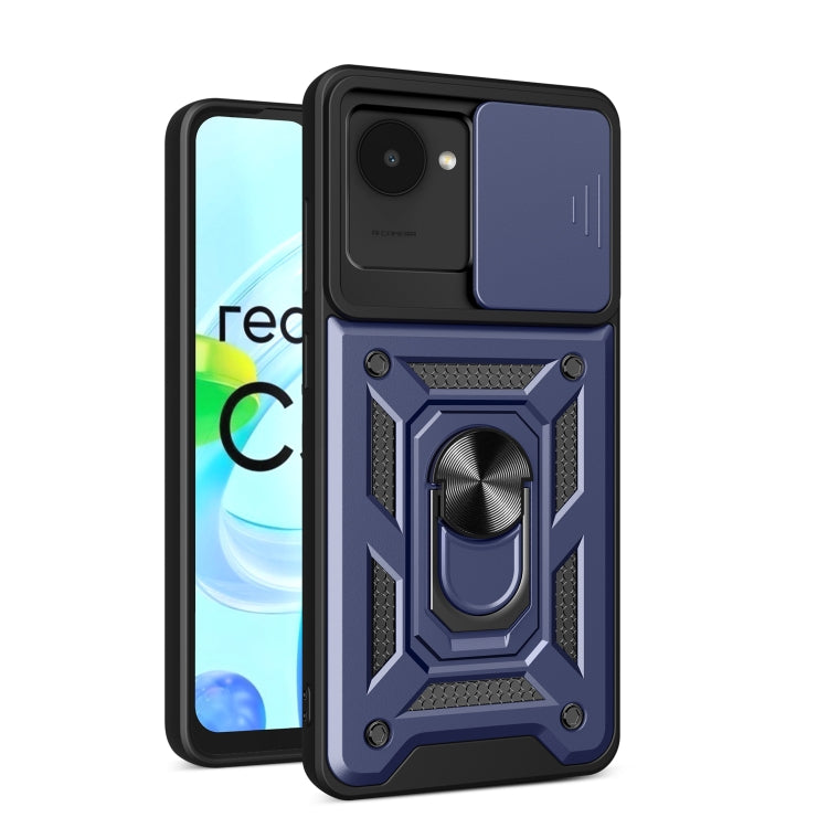 For Realme C30 4G India / Narzo 50i Prime Sliding Camera Cover Design Phone Case
