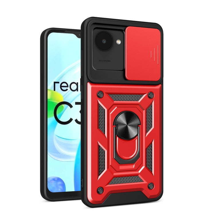 For Realme C30 4G India / Narzo 50i Prime Sliding Camera Cover Design Phone Case