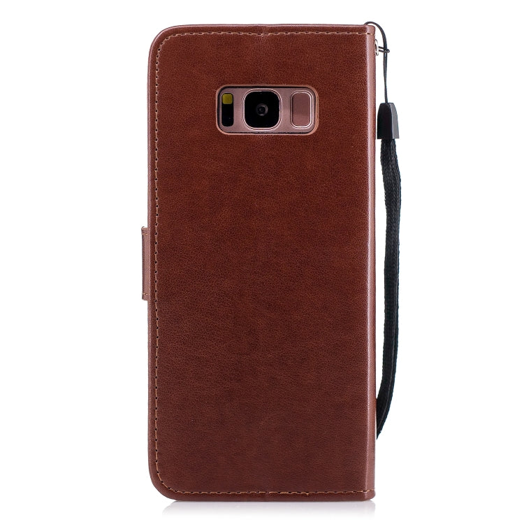 Plum Blossom Pattern Diamond Encrusted Leather Case for Galaxy S8 ,with Holder & Card Slots