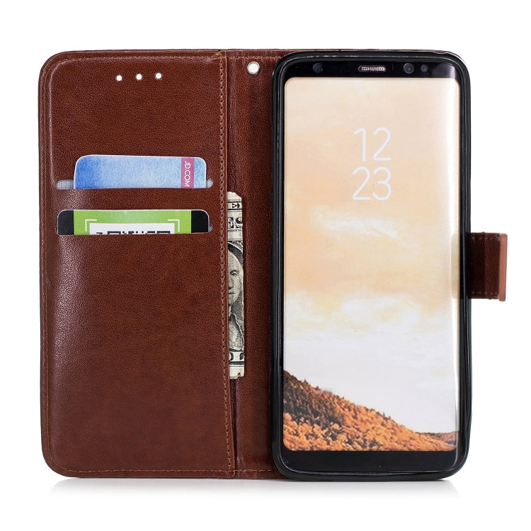 Plum Blossom Pattern Diamond Encrusted Leather Case for Galaxy S8 ,with Holder & Card Slots