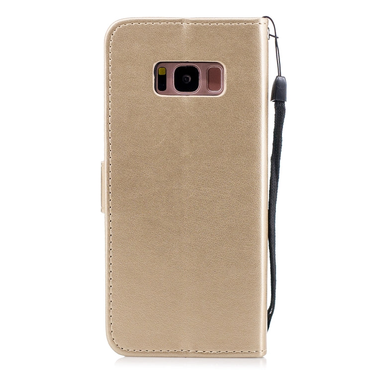 Plum Blossom Pattern Diamond Encrusted Leather Case for Galaxy S8 ,with Holder & Card Slots