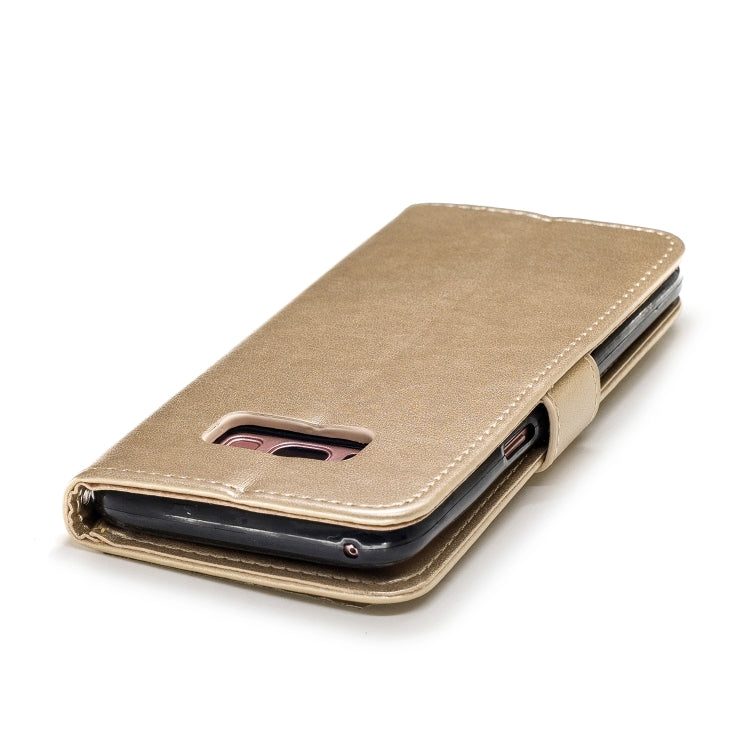 Plum Blossom Pattern Diamond Encrusted Leather Case for Galaxy S8 ,with Holder & Card Slots
