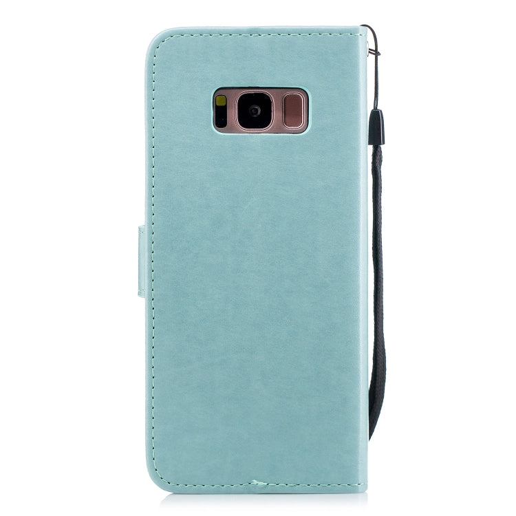 Plum Blossom Pattern Diamond Encrusted Leather Case for Galaxy S8 ,with Holder & Card Slots