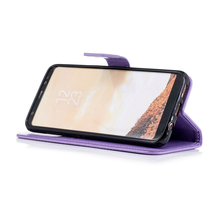 Plum Blossom Pattern Diamond Encrusted Leather Case for Galaxy S8 ,with Holder & Card Slots