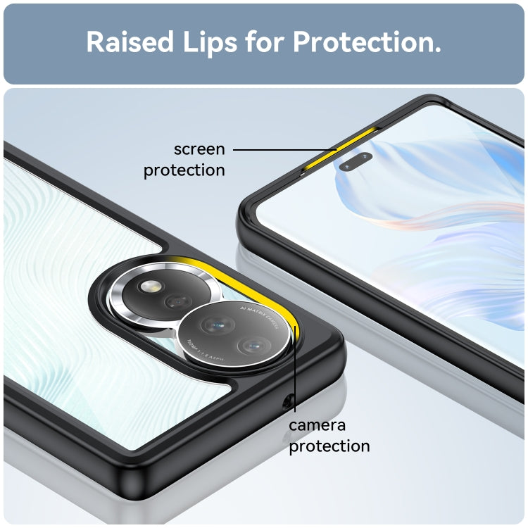 For Honor 80 Colorful Series Acrylic + TPU Phone Case