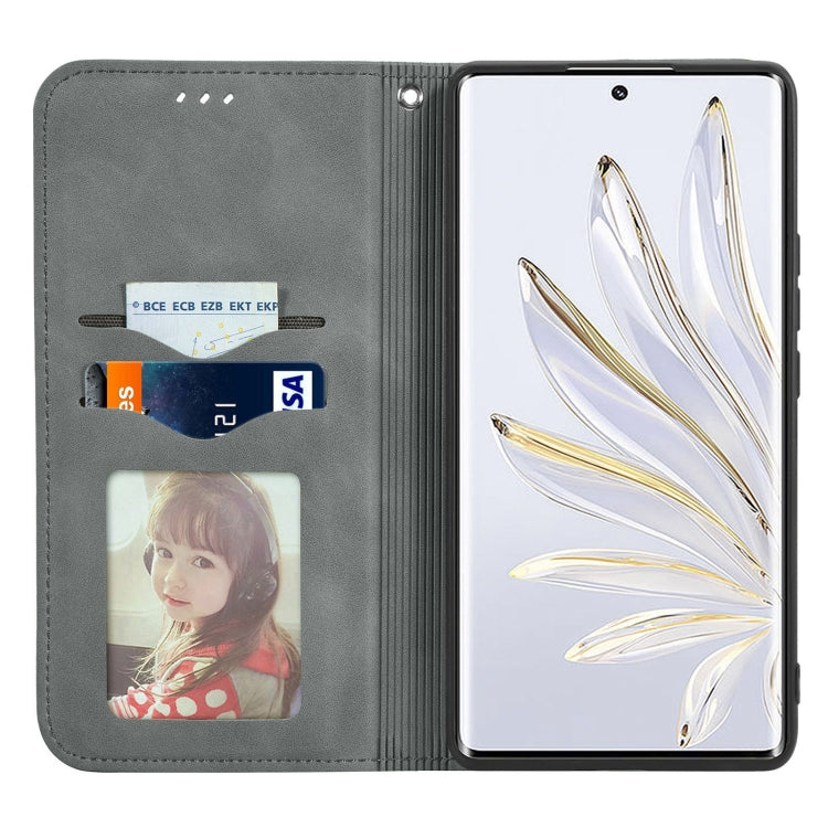 For Honor 70 Retro Skin Feel Magnetic Leather Phone Case