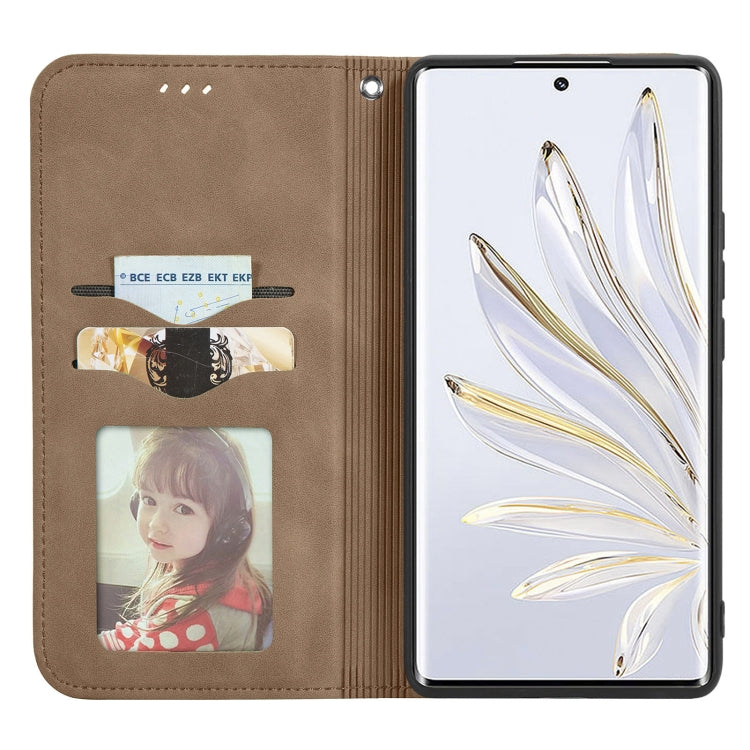 For Huawei Nova Y90 Retro Skin Feel Magnetic Leather Phone Case