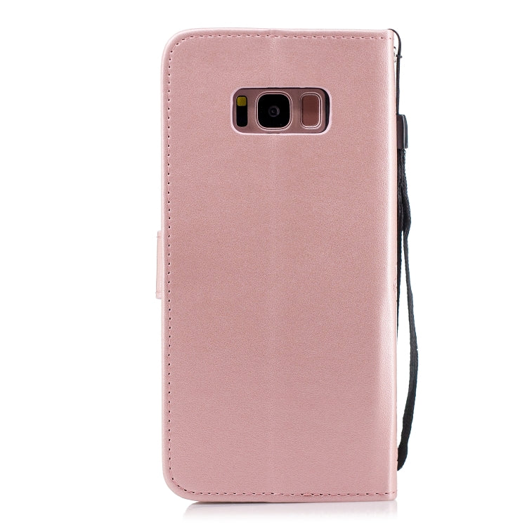 Plum Blossom Pattern Diamond Encrusted Leather Case for Galaxy S8 Plus  with Holder & Card Slots