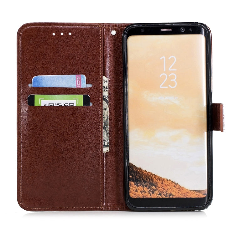 Plum Blossom Pattern Diamond Encrusted Leather Case for Galaxy S8 Plus  with Holder & Card Slots