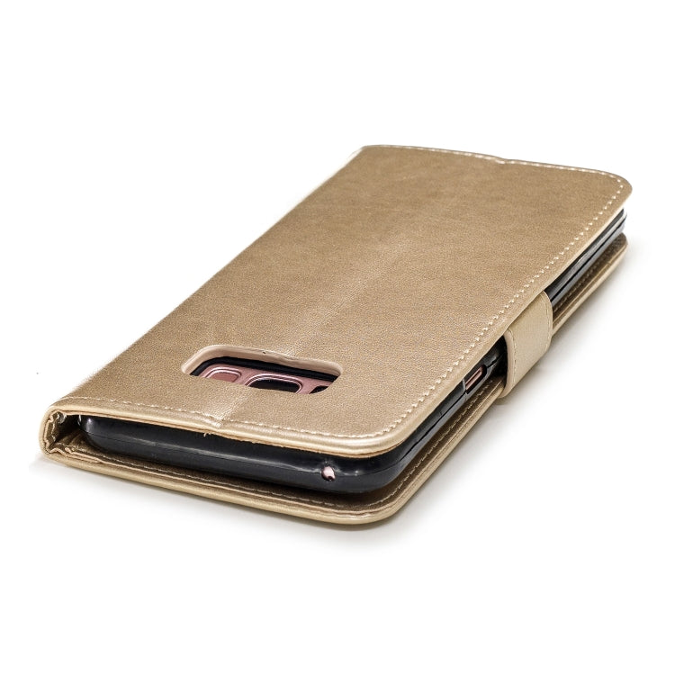 Plum Blossom Pattern Diamond Encrusted Leather Case for Galaxy S8 Plus  with Holder & Card Slots