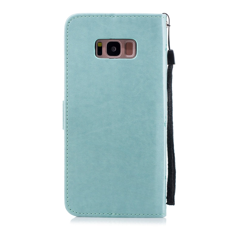 Plum Blossom Pattern Diamond Encrusted Leather Case for Galaxy S8 Plus  with Holder & Card Slots