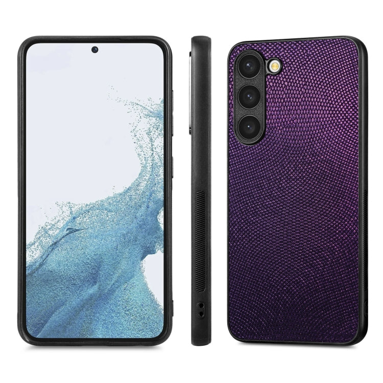 For Samsung Galaxy S23 5G Flow Color Back Cover Leather Phone Case