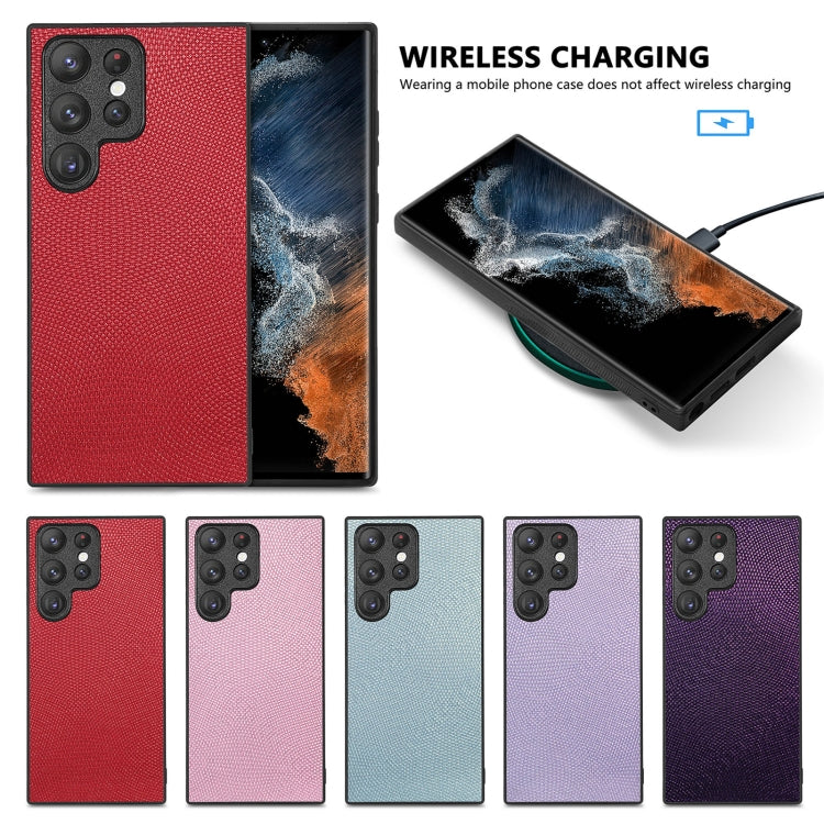 For Samsung Galaxy S23 Ultra 5G Flow Color Back Cover Leather Phone Case