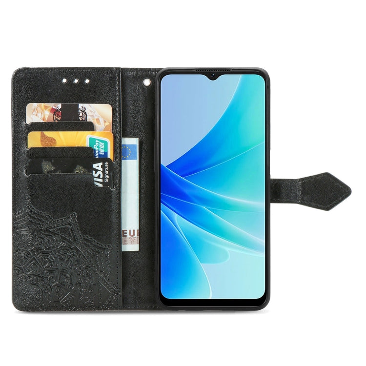 For OPPO  A57 4G Mandala Flower Embossed Leather Phone Case