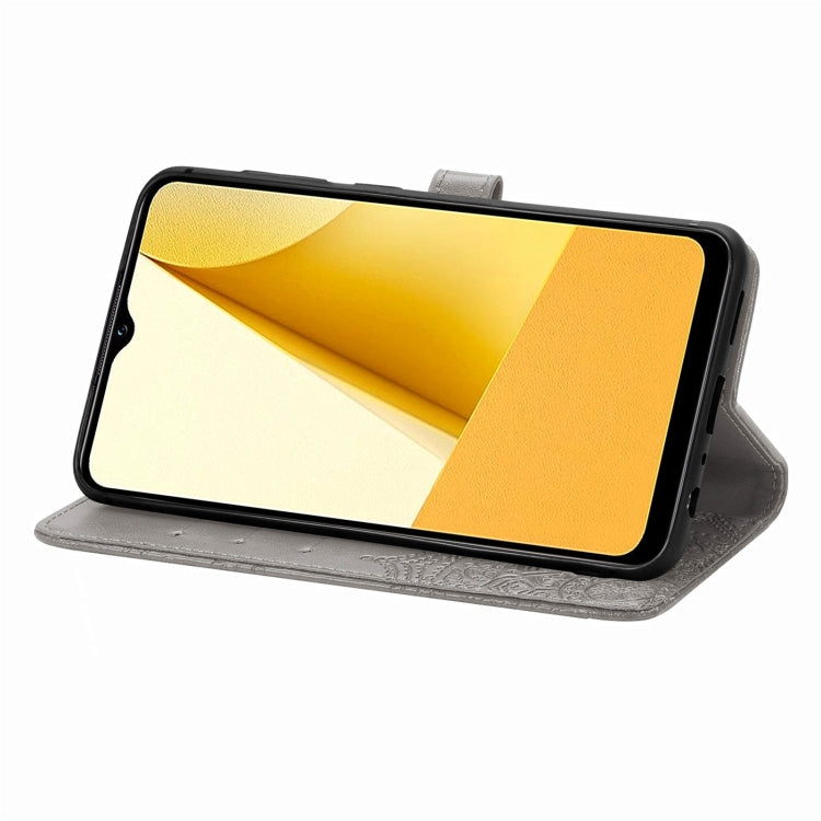 For vivo Y16 Mandala Flower Embossed Leather Phone Case