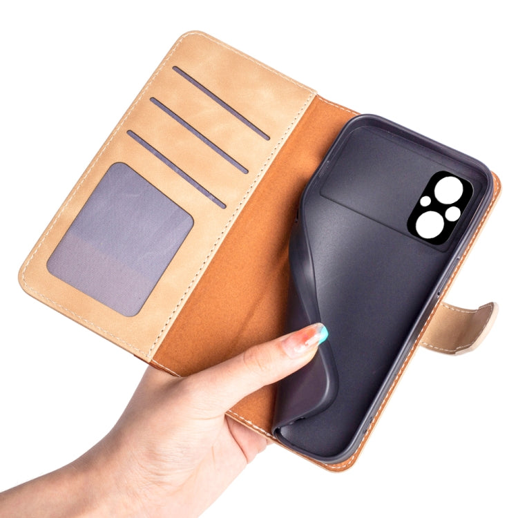 For Xiaomi Poco M5 4G Stitching Horizontal Flip Leather Phone Case