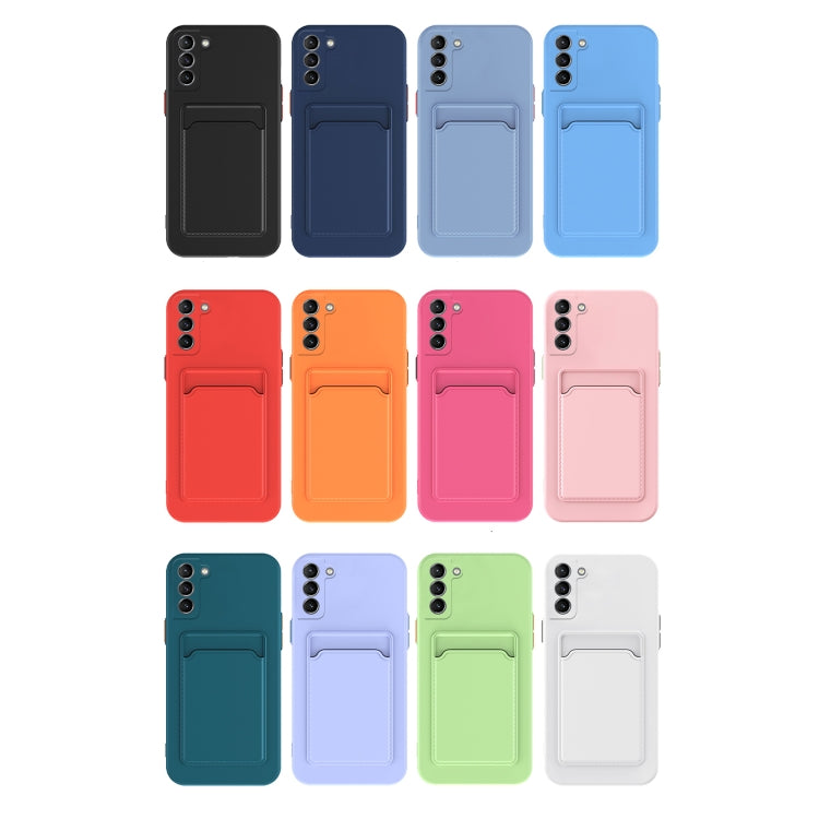 For Samsung Galaxy S23 5G Skin Feel Card TPU Contrast Color Button Phone Case