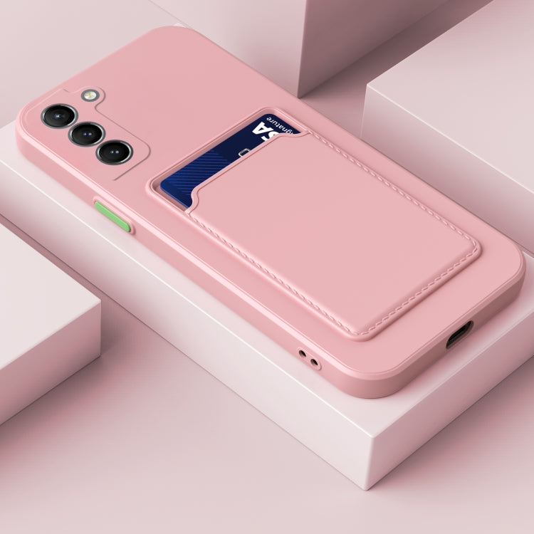 For Samsung Galaxy A54 5G Skin Feel Card TPU Contrast Color Button Phone Case