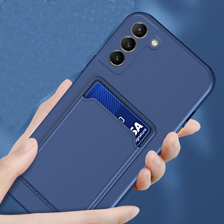For Samsung Galaxy A54 5G Skin Feel Card TPU Contrast Color Button Phone Case