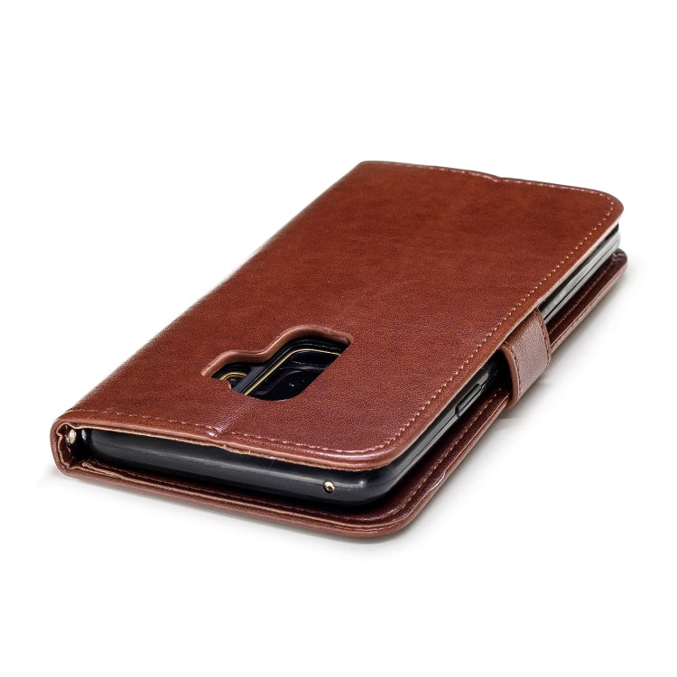 Plum Blossom Pattern Diamond Encrusted Leather Case for Galaxy S9 Plus with Holder & Card Slots