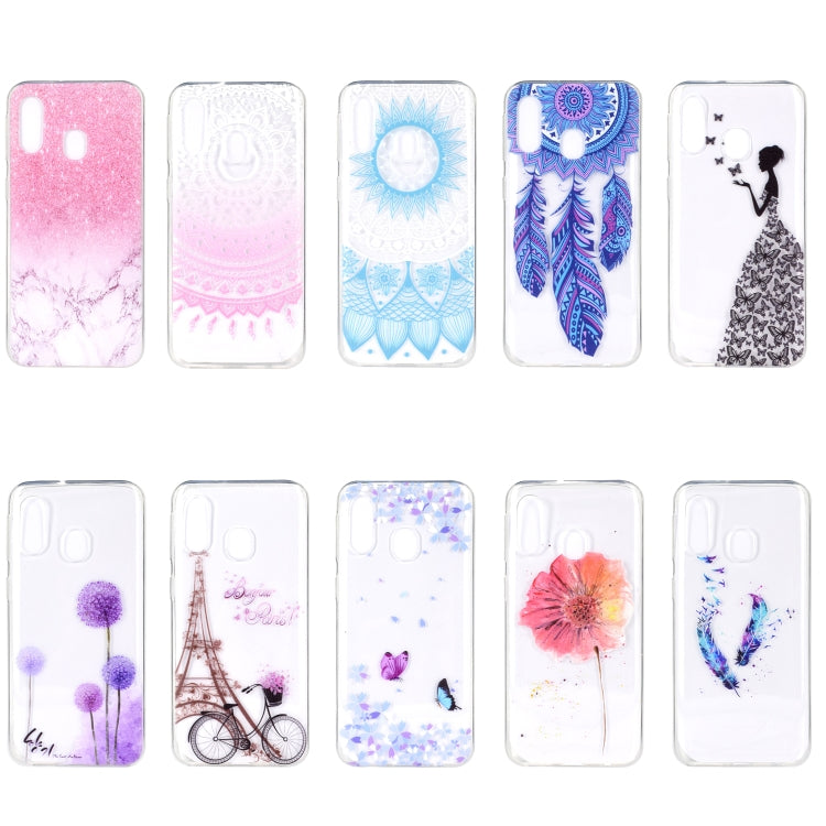 Stylish and Beautiful Pattern TPU Shockproof Cover Case for Galaxy A30