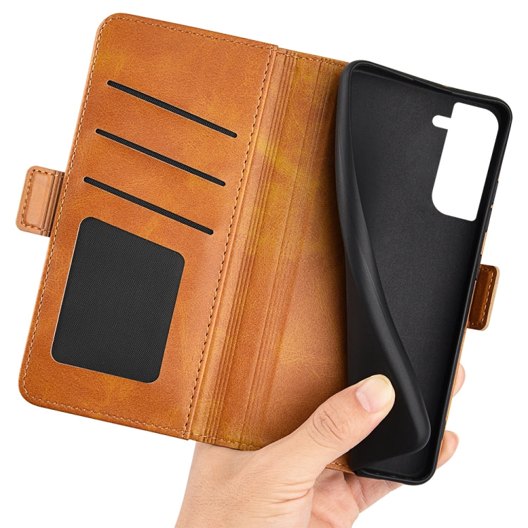 For Samsung Galaxy S23 5G Dual-side Magnetic Buckle Leather Phone Case
