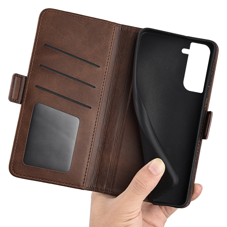 For Samsung Galaxy S23 5G Dual-side Magnetic Buckle Leather Phone Case
