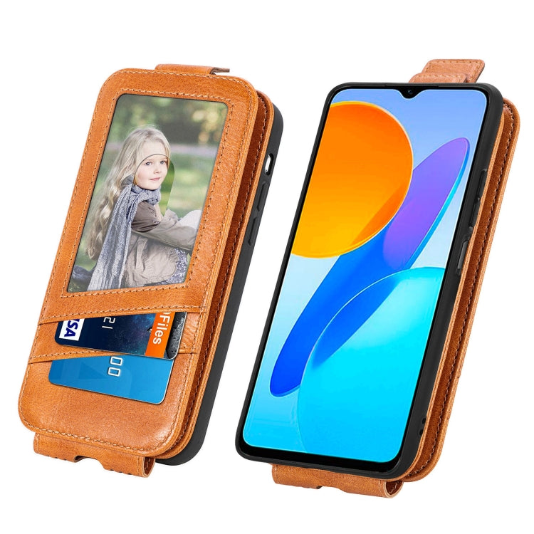 For Honor X8 5G Zipper Wallet Vertical Flip Leather Phone Case