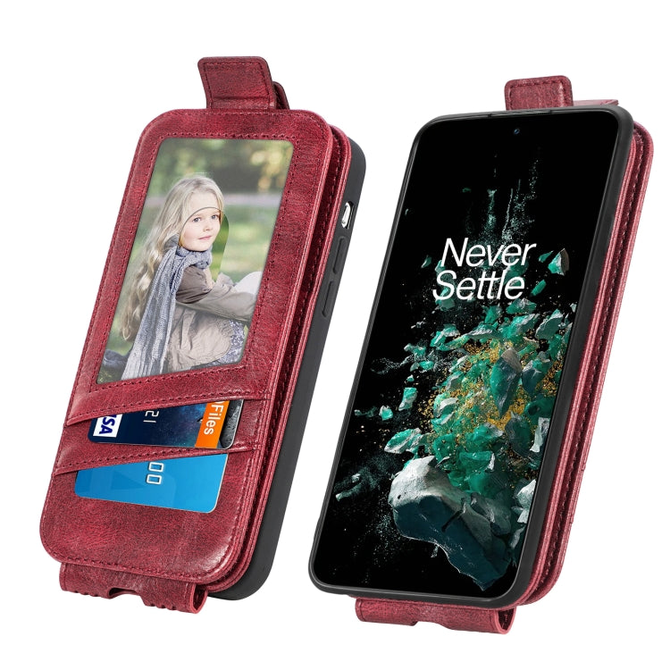 For OnePlus 10T Zipper Wallet Vertical Flip Leather Phone Case