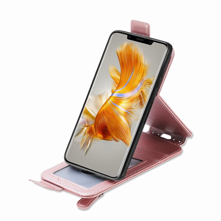 For Huawei Mate 50 Pro Zipper Wallet Vertical Flip Leather Phone Case