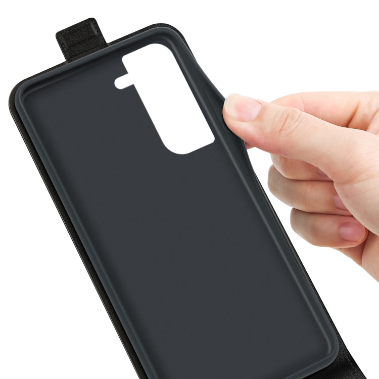 For Samsung Galaxy S23 5G R64 Texture Vertical Flip Leather Phone Case