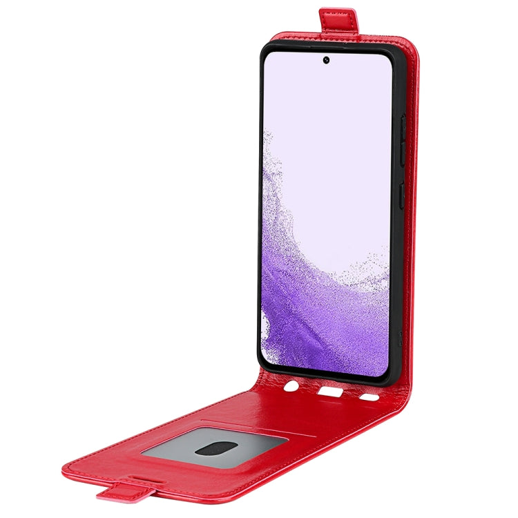 For Samsung Galaxy S23 5G R64 Texture Vertical Flip Leather Phone Case