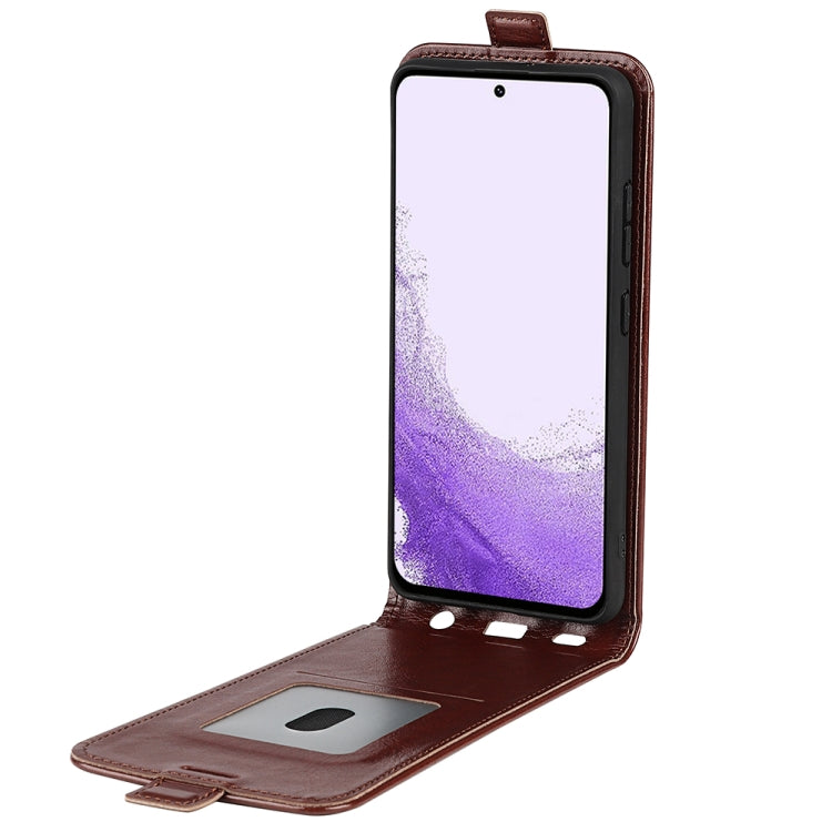 For Samsung Galaxy S23 5G R64 Texture Vertical Flip Leather Phone Case