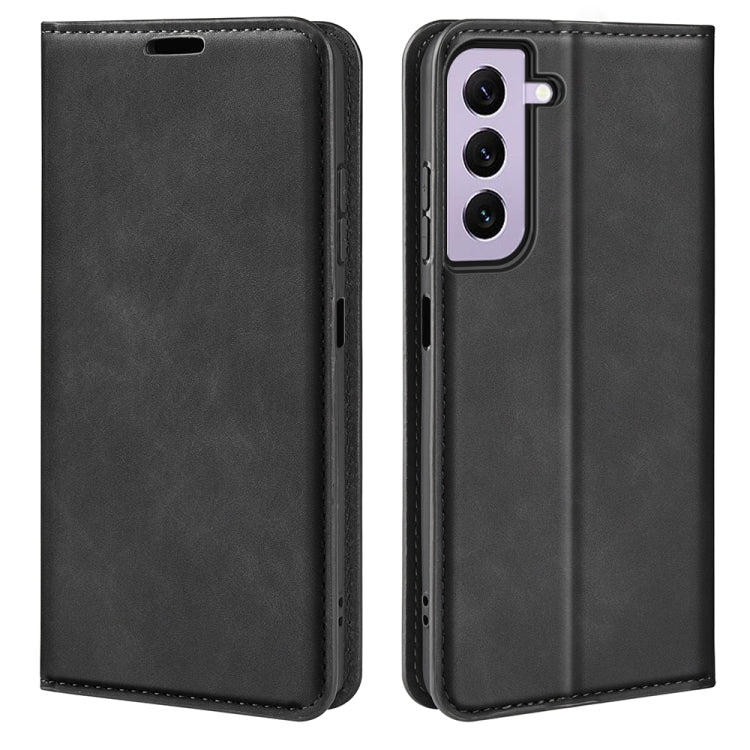 For Samsung Galaxy S23 5G Retro-skin Magnetic Suction Leather Phone Case