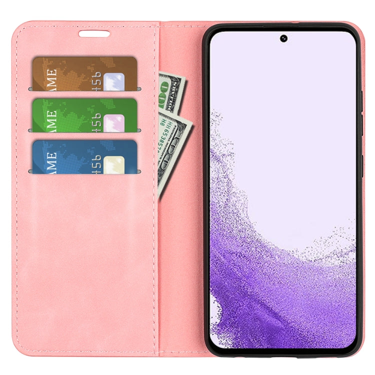 For Samsung Galaxy S23 5G Retro-skin Magnetic Suction Leather Phone Case