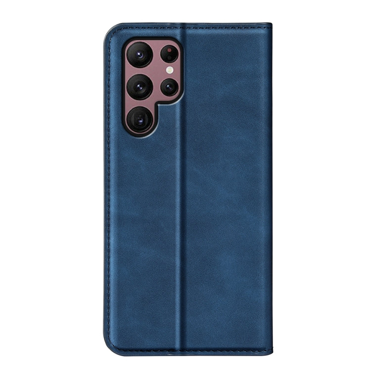 For Samsung Galaxy S23 Ultra 5G Retro-skin Magnetic Suction Leather Phone Case