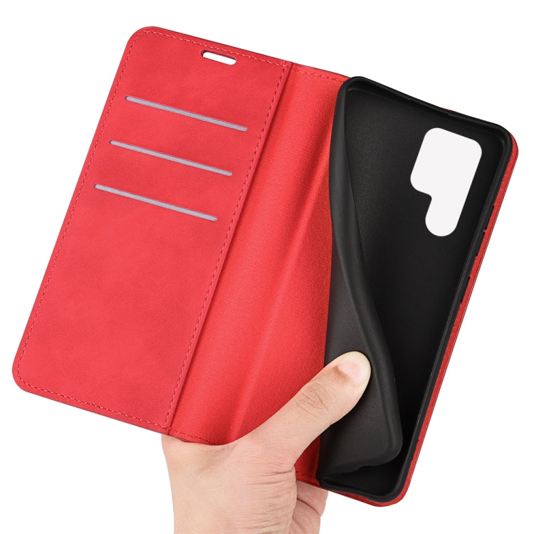 For Samsung Galaxy S23 Ultra 5G Retro-skin Magnetic Suction Leather Phone Case