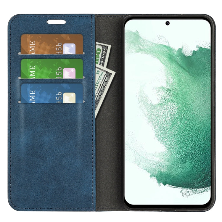 For Samsung Galaxy S23+ 5G Retro-skin Magnetic Suction Leather Phone Case